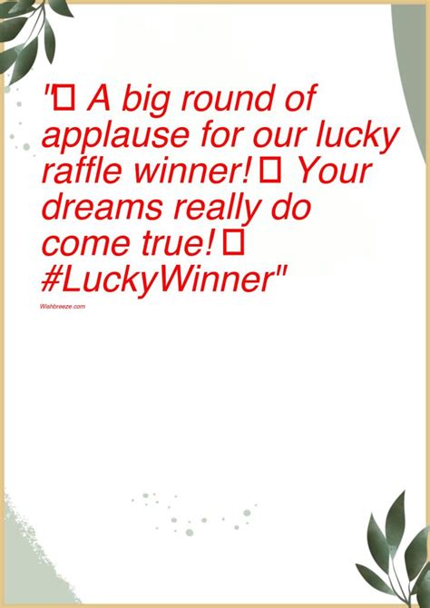 raffle winner caption|176+ Contest Giveaway Caption Ideas for All .
